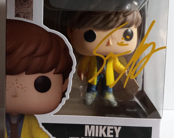 Sean Astin Authentic Signed Funko Pop W/ Lighthouse COA - The Goonies - Mikey