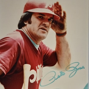 Pete Rose 8x10 Authentic Signed Photo W/ JSA COA - Reds
