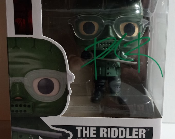 Paul Dano Authentic Signed Funko Pop W/ Lighthouse COA - The Batman - Riddler