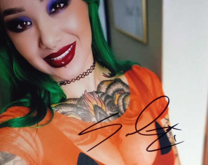 Shotzi Blackheart Authentic Signed 8x10 Photo W/ Lighthouse COA - NxT WWE TnA