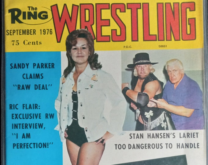 Vintage 1976 Wrestling Magazine - Stan Hansen - 09/76