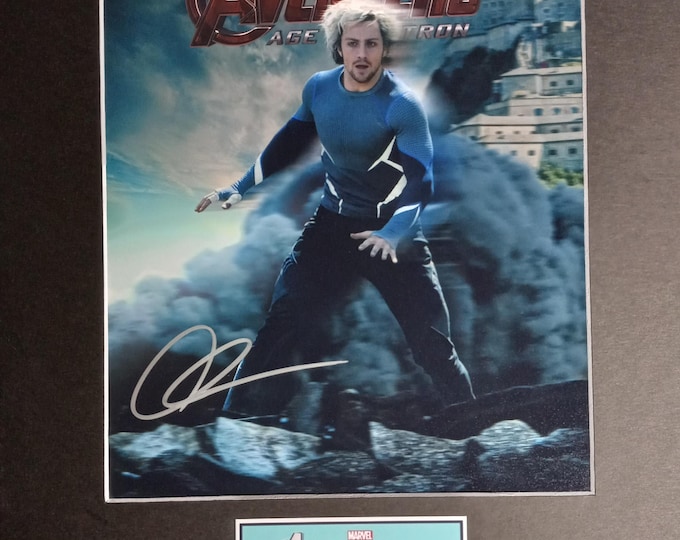 Aaron Taylor-Johnson Authentic Signed 8x10 Photo In A Custom 11x14 Frame Ready Matting W/ 3rd Party Authentication