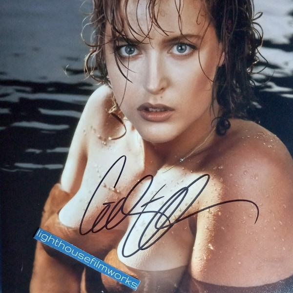 Gillian Anderson Authentic Signed 8x10 Photo W/ 3rd Party Authentication - X-Files