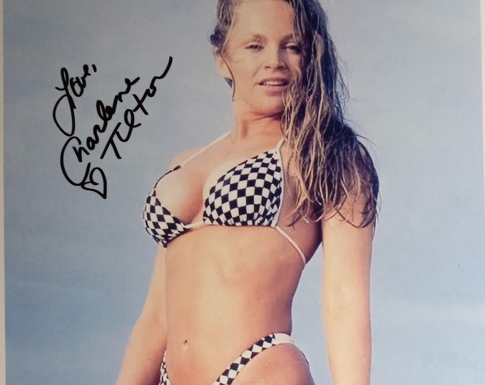 Charlene Tilton 8.5x11 Authentic Signed Photo W/ Lighthouse COA + 3rd Party Authentication - Dallas - Lucy Ewing