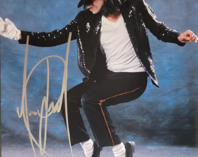 Michael Jackson RARE Authentic Signed 8"x10" Color Photo W/ PSA COA Authentication King Of Pop Music Icon