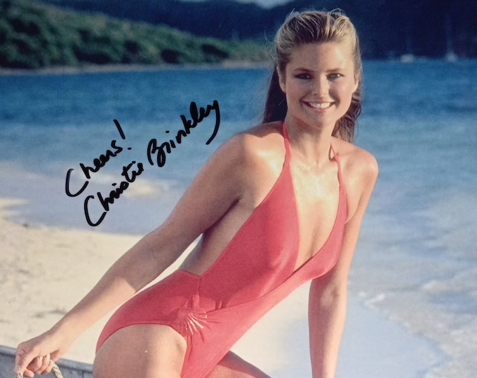 Christie Brinkley 8.5x11 Authentic Signed Vintage Photo W/ 3rd Party Authentication - National Lampoons Vacation - Super Model