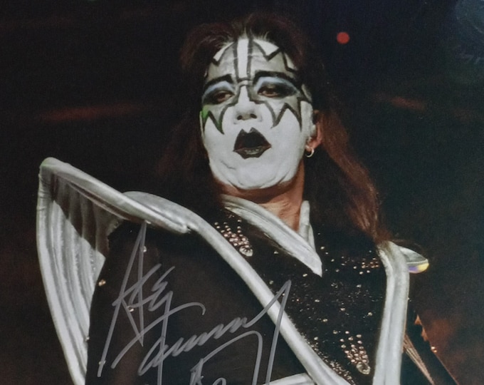 Ace Frehley 11x14 Authentic Signed Photo W/ Lighthouse COA - The Spaceman - KISS