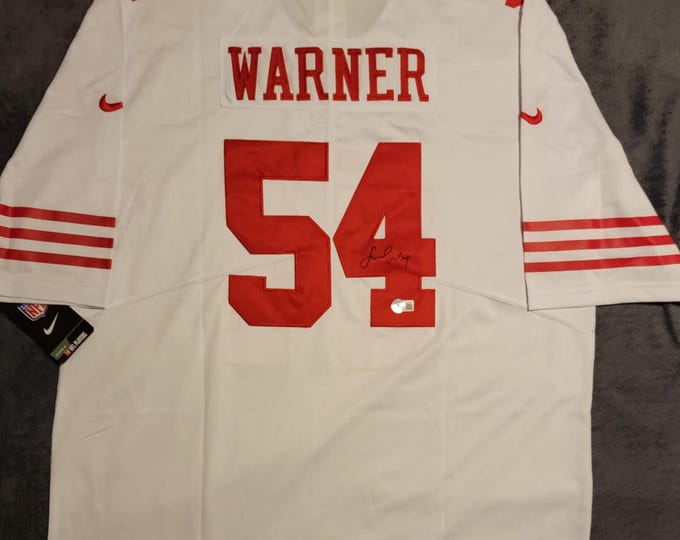 Fred Warner Authentic Signed Jersey W/ Beckett BAS COA San Francisco 49ers #54