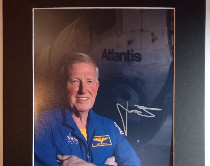 Astronaut Jon McBride Authentic Signed 8x10 Photo With Custom Frame Ready 11x14 Matting W/ COA - NASA