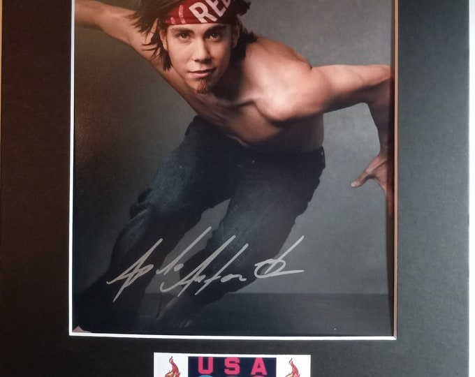 Apolo Ohno Authentic Signed 8x10 Photo W/ Custom Frame Ready 11x14 Matting + Lighthouse COA - USA Olympics