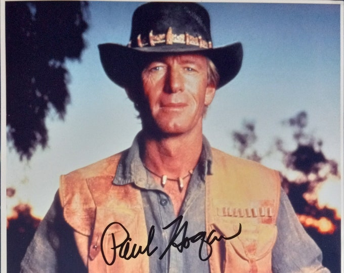 Paul Hogan 8.5x11 Authentic Signed Photo W/ 3rd Party Authentication - Crocodile Dundee
