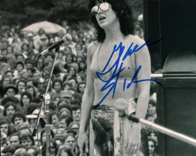 Grace Slick Authentic Signed 8x10 Photo W/ 3rd Party COA Authentication - Woodstock