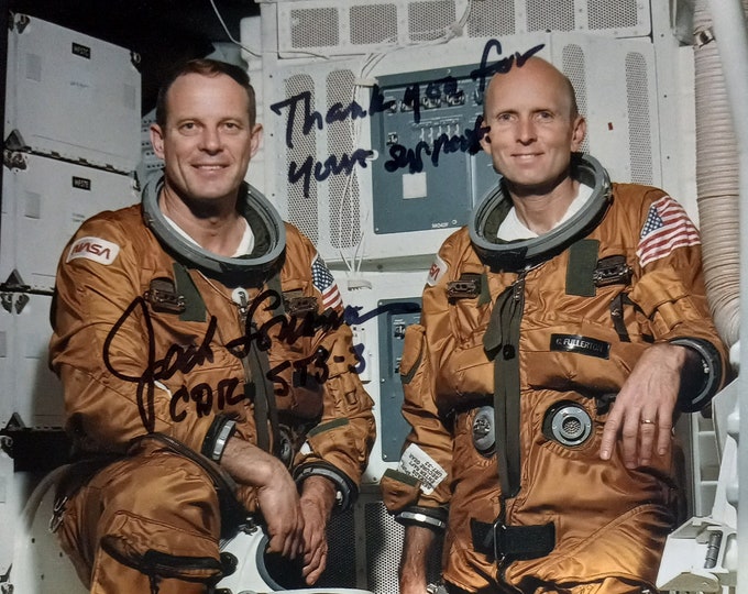 Astronaut Jack Lousma Authentic Signed 8x10 Photo W/ COA - Inscribed: "Thanks For Your Support"