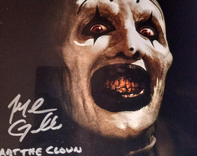 Mike Giannelli Authentic Signed "All Hallows Eve" 8x10 Photo Inscribed "Art The Clown" W/ JSA 3rd Party Authentication