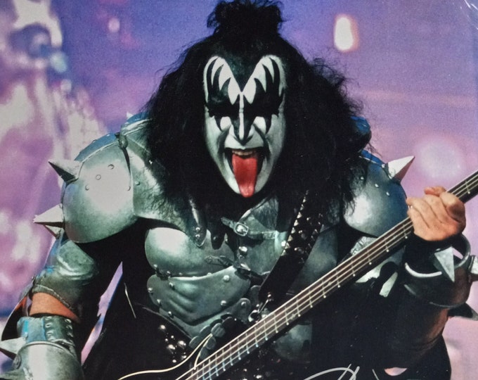 Gene Simmons 11x14 Authentic Signed Photo W/ COA - KISS - The Demon