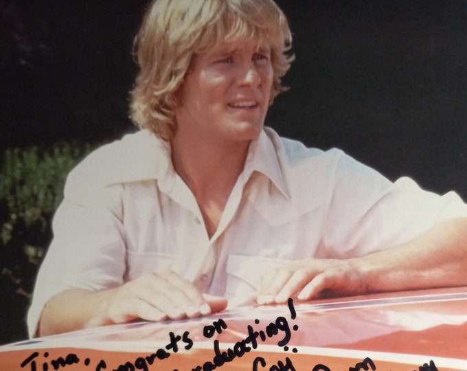 Dukes Of Hazzard Authentic Signed 8x10 Photo Of Byron Cherry W/ COA - "Coy Duke" + Inscribed: To Tina, Congrats On Graduating