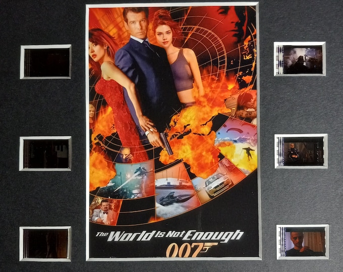 James Bond "The World Is Not Enough" 8x10 Frame Ready Original Film Cell Display W/ COA