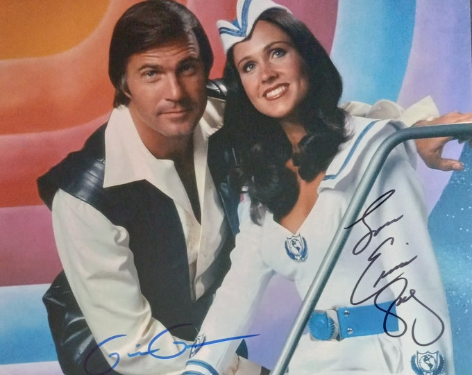 Gil Gerard & Erin Gray Authentic Dual Signed 11x14 Photo With Custom Frame Ready Matting Display + COA - Buck Rogers