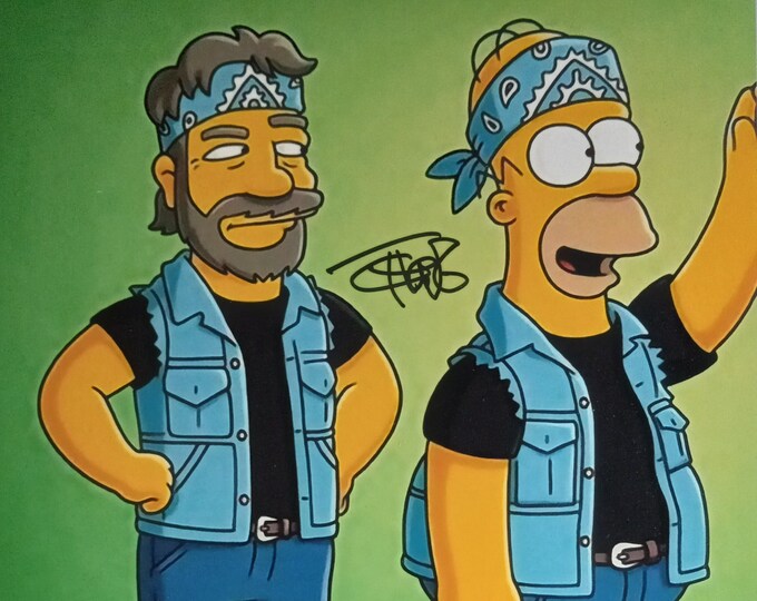 Tommy Chong 8x10 Authentic Signed Photo W/ JSA COA - The Simpsons