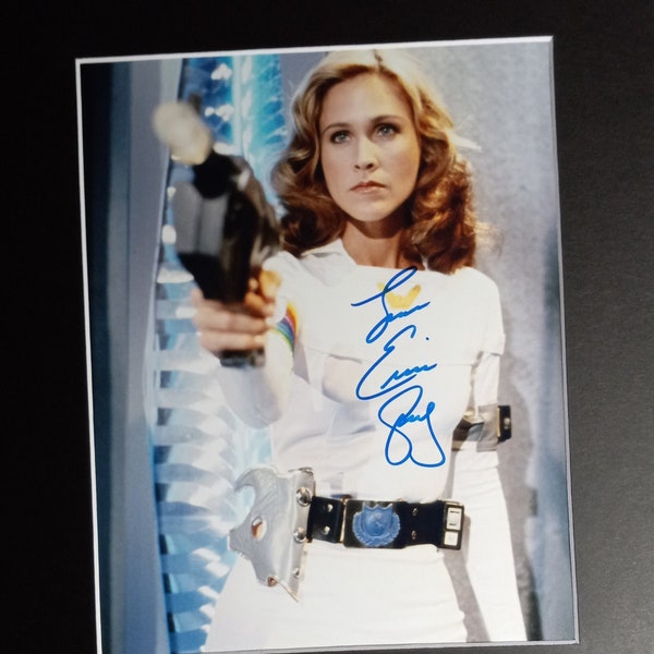 Erin Gray Authentic Signed 8x10 Photo With Custom Frame Ready Matting Display + COA - Buck Rogers
