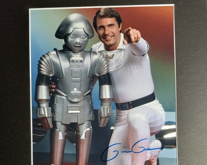 Gil Gerard Authentic Signed 8x10 Photo With Custom Frame Ready Matting Display + COA - Buck Rogers