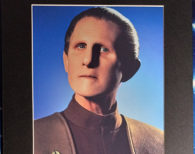 René Auberjonois Authentic Signed Cut With An 8x10 Photo In A 11x14 Frame Ready Matting + 3rd Party Authentication - Star Trek - Benson
