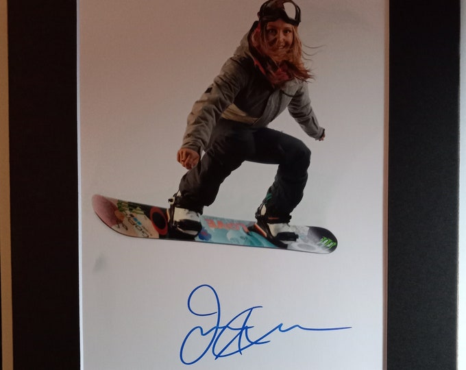 Jamie Anderson Authentic Signed 8x10 Photo W/ Custom Frame Ready 11x14 Matting + Lighthouse COA - Rare Full Signature - USA Olympics