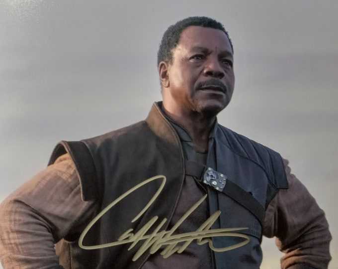 Carl Weathers Authentic Signed 8x10 Photo W/ 3rd Party Authentication - The Mandalorian - Greef Karga