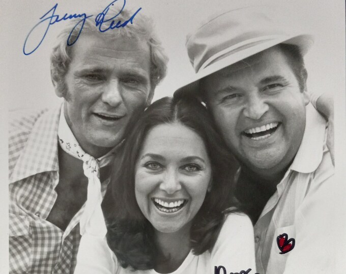 Jerry Reed & Dom DeLuise RARE Authentic Vintage Signed 8x10 Photo W/ 3rd Party Authentication - Hot Stuff