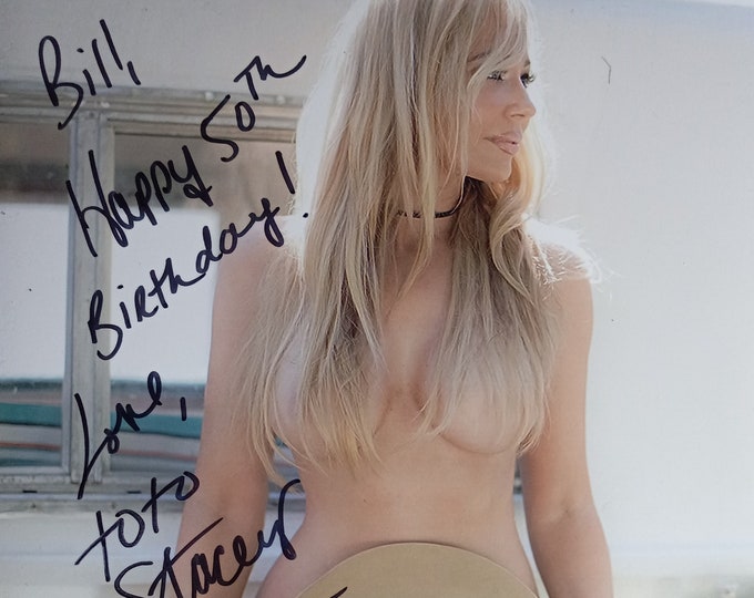 Stacey Hayes Authentic Signed 8x10 Photo W/ COA - Inscribed: "Bill, Happy 50th Birthday" - Hot English Model / Spokesperson
