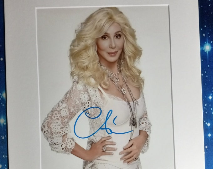 Cher Authentic Signed 8x10 Photo With A Frame Ready Matting + 3rd Party Authentication