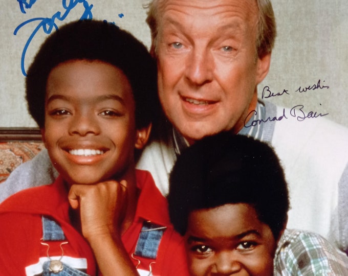 Gary Coleman, Conrad Bain & Todd Bridges RARE Triple Signed 8x10 Photo W/ 3rd Party Authentication - Different Strokes