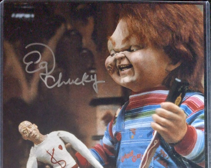 Ed Gale Authentic Signed 8x10 Photo W/ JSA COA - Inscribed: Chucky