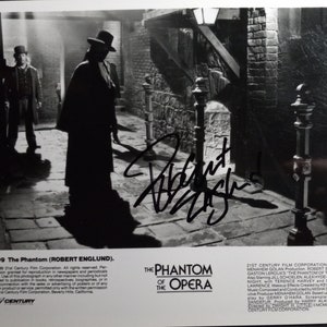 Robert Englund Authentic Signed 8x10 Vintage Photo W/ 3rd party Authentication - The Phantom Of The Opera