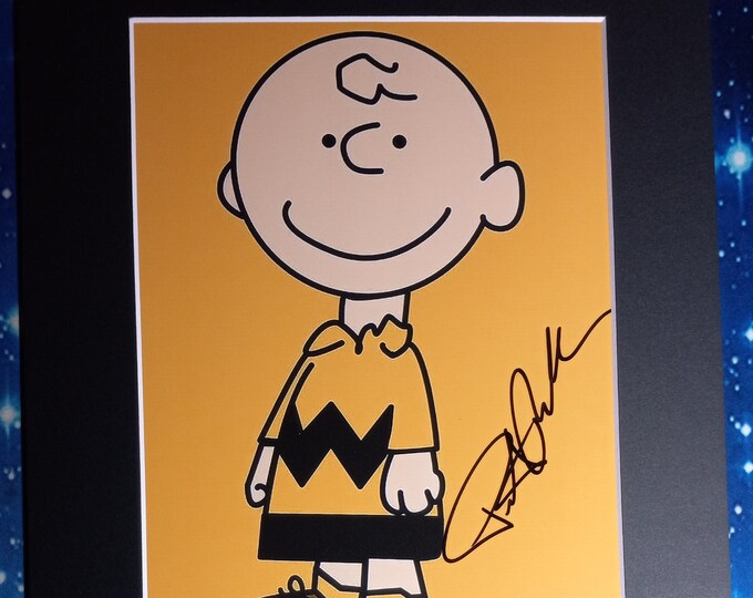 Peter Robins Authentic Signed 8x10 Photo With A 11x14 Frame Ready Matting + Lighthouse & 3rd Party Authentication - Charlie Brown