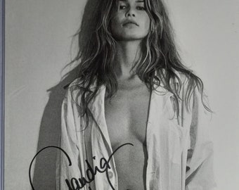 Claudia Schiffer 8x10 Authentic Signed Photo W/ JSA COA - Supermodel