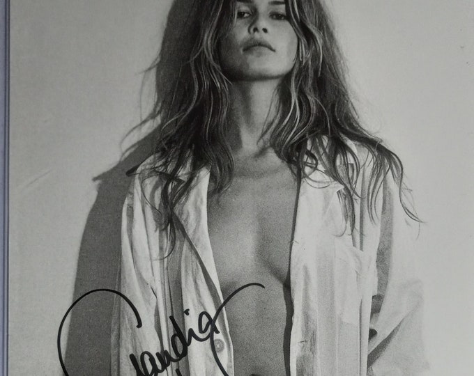Claudia Schiffer 8x10 Authentic Signed Photo W/ JSA COA - Supermodel