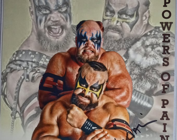 Warlord & Barbarian 8x10 Authentic Signed Photo W/ JSA COA - WWF Powers Of Pain