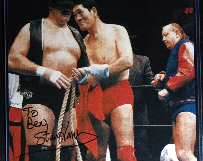 Stan Hansen Authentic Signed 8.5x11 Photo W/ Beckett COA - All Japan