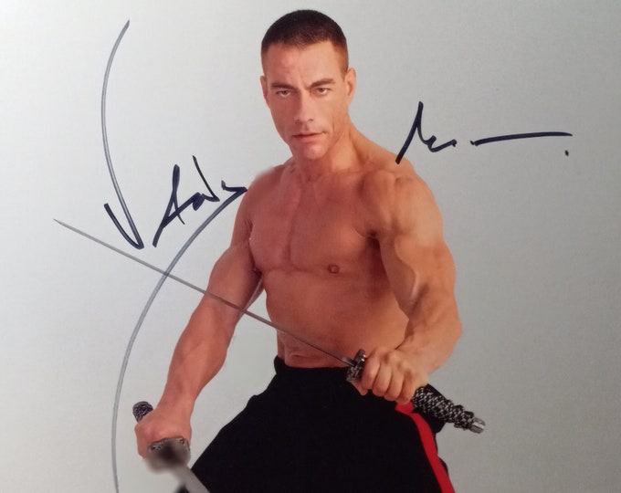 Jean-Claude Van Damme Authentic Signed 8x10 Photo W/ 3rd Party Authentication -