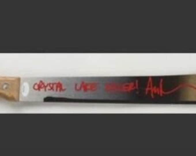 Ari Lehman Authentic Signed Steel Machete W/ JSA COA + Inscription Friday 13th