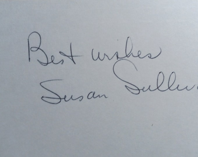 Susan Sullivan 3x5 Authentic Signed Index Card