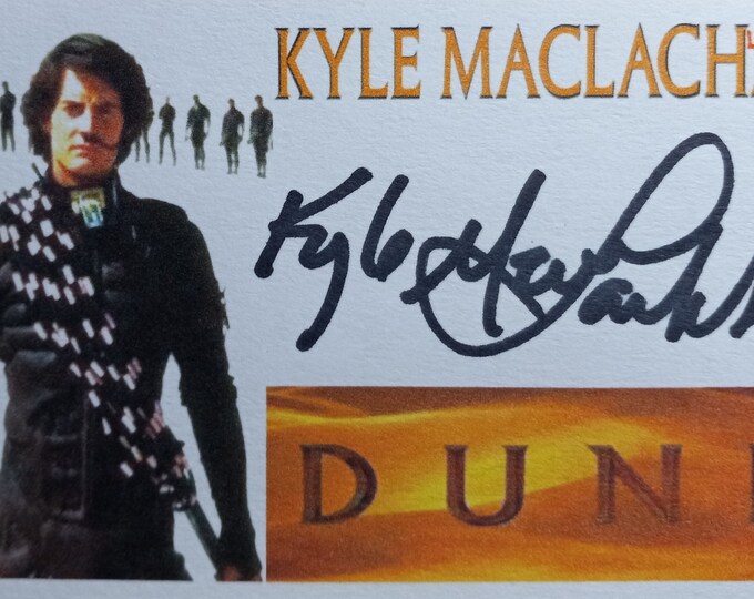 Kyle Maclachlan 3x5 Authentic Signed Index Card - Dune