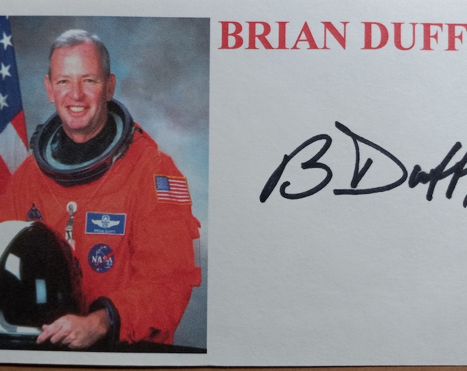 Brian Duffy 3x5 Authentic Signed Index Card - NASA - Astronaut