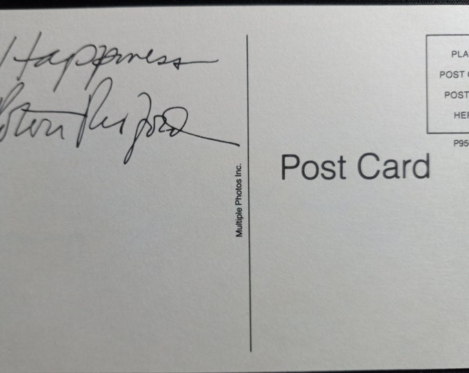 Robert Redford Authentic Signed Vintage Post Card - No COA - Verified Through RACC