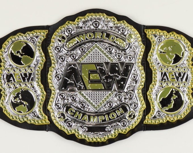 Jim Ross Authentic Signed AEW Heavyweight Championship Title W/ PSA Authentication - Good Ol' J.R. - Slobberknocker - BBQ