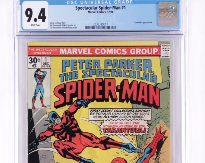 1976 Issue #1 - Peter Parker, The Spectacular Spider-Man Marvel Comic Book - Graded (CGC) 9.4