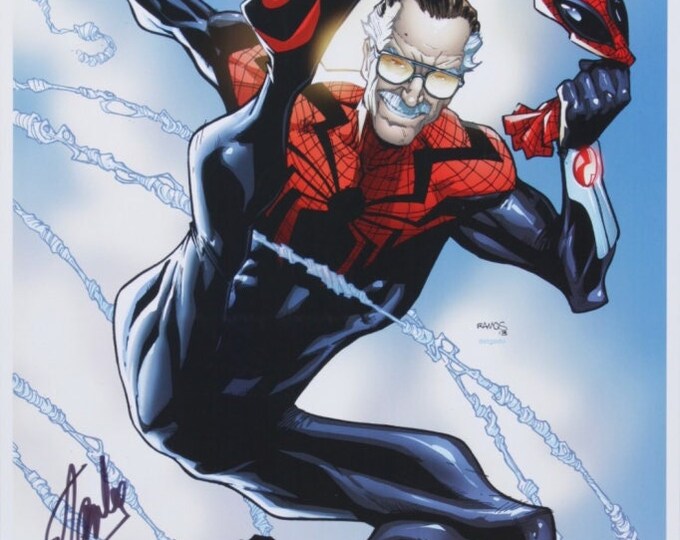 Stan Lee 13x19 Authentic Signed Photo - The Superior Spider-Stan - W/ JSA & Lee (Excelsior) Authentication