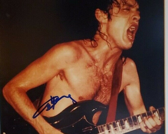 Angus Young 11x14 Authentic Signed Photo W/ PSA COA - ACDC