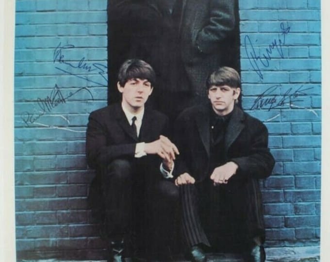 The Beatles Authentic Signed 24"x36" Poster - Paul McCartney - Ringo Starr - George Martin W/ JSA LOA